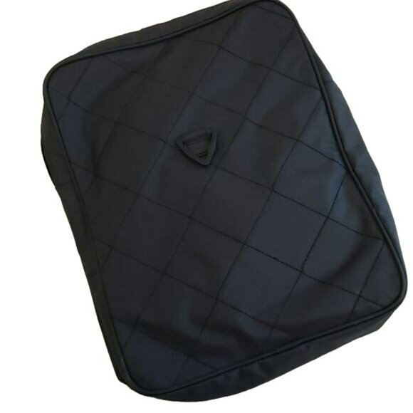 Vintage ESCADA Pour Homme Duffle Travel Bag Gym Bag Navy Blue - Picture 9 of 13